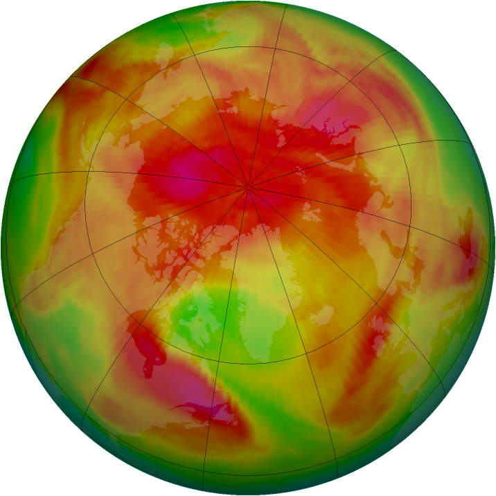 Arctic ozone map for 09 April 1979